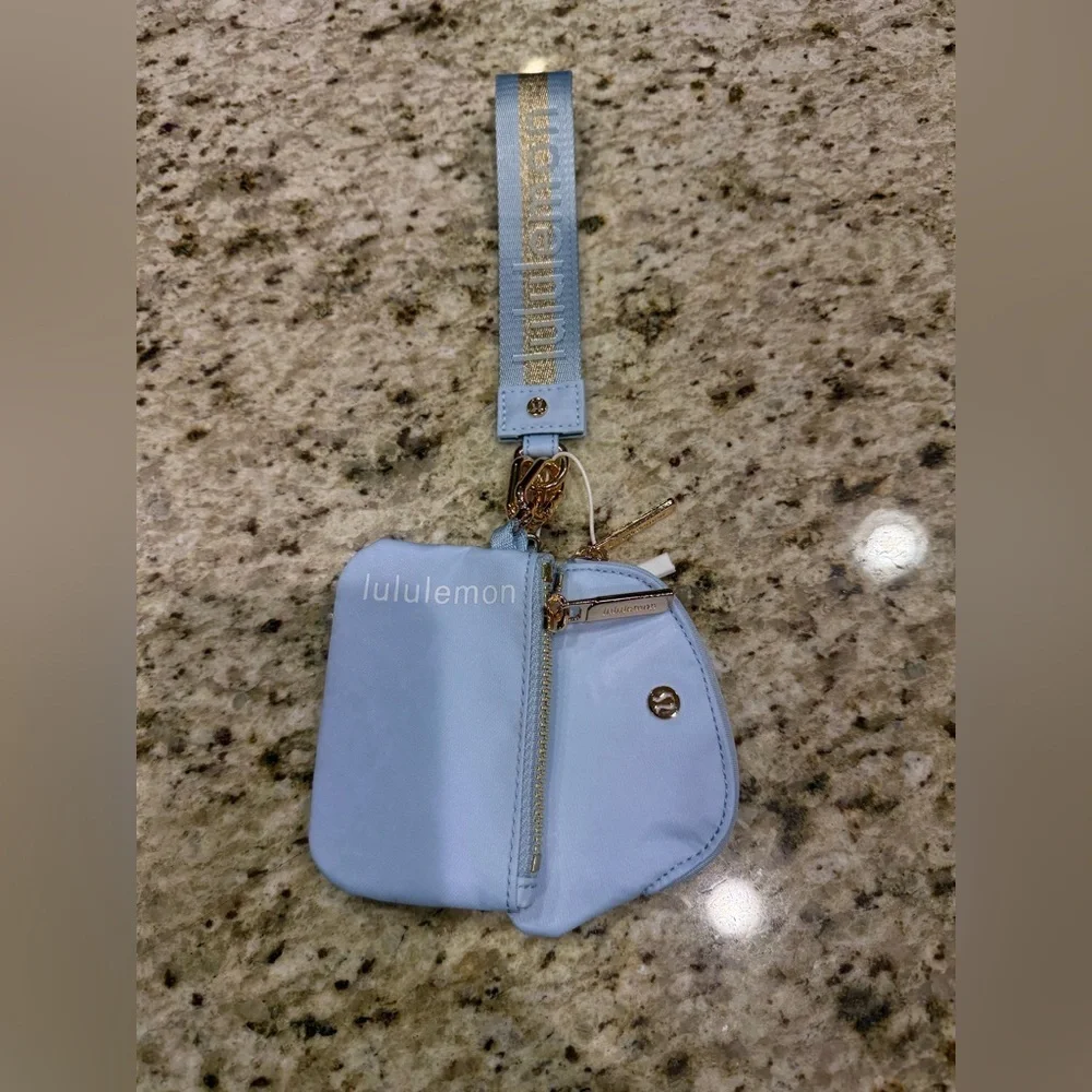 Lululemon Athletica Blue Dual Pouch Wristlet